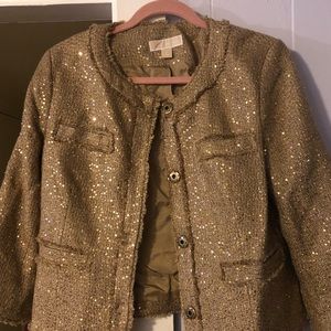 COPY - Michael Kors dressy gold sequin jacket
